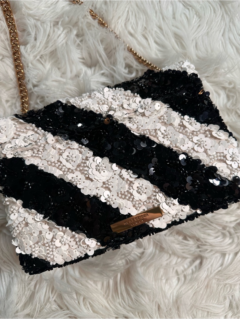Kurt Geiger • The Kensington Sequin and Beaded Crossbody Purse - Picture 5 of 17